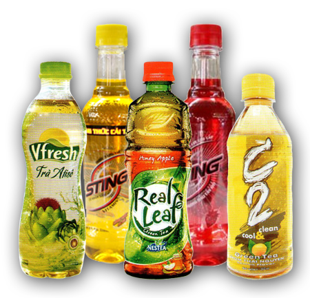 Màng co in chất liệu PET in trên thân chai — mã MCI-PET002 — Bao Bì Thành Phát